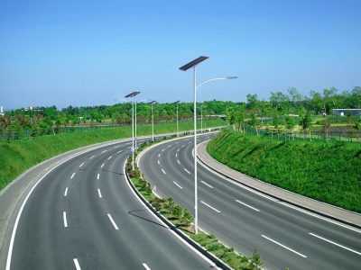 Road project solar led street light