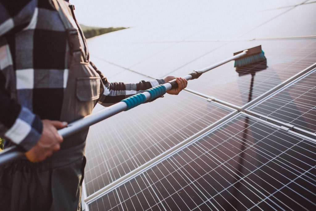 clean solar panels