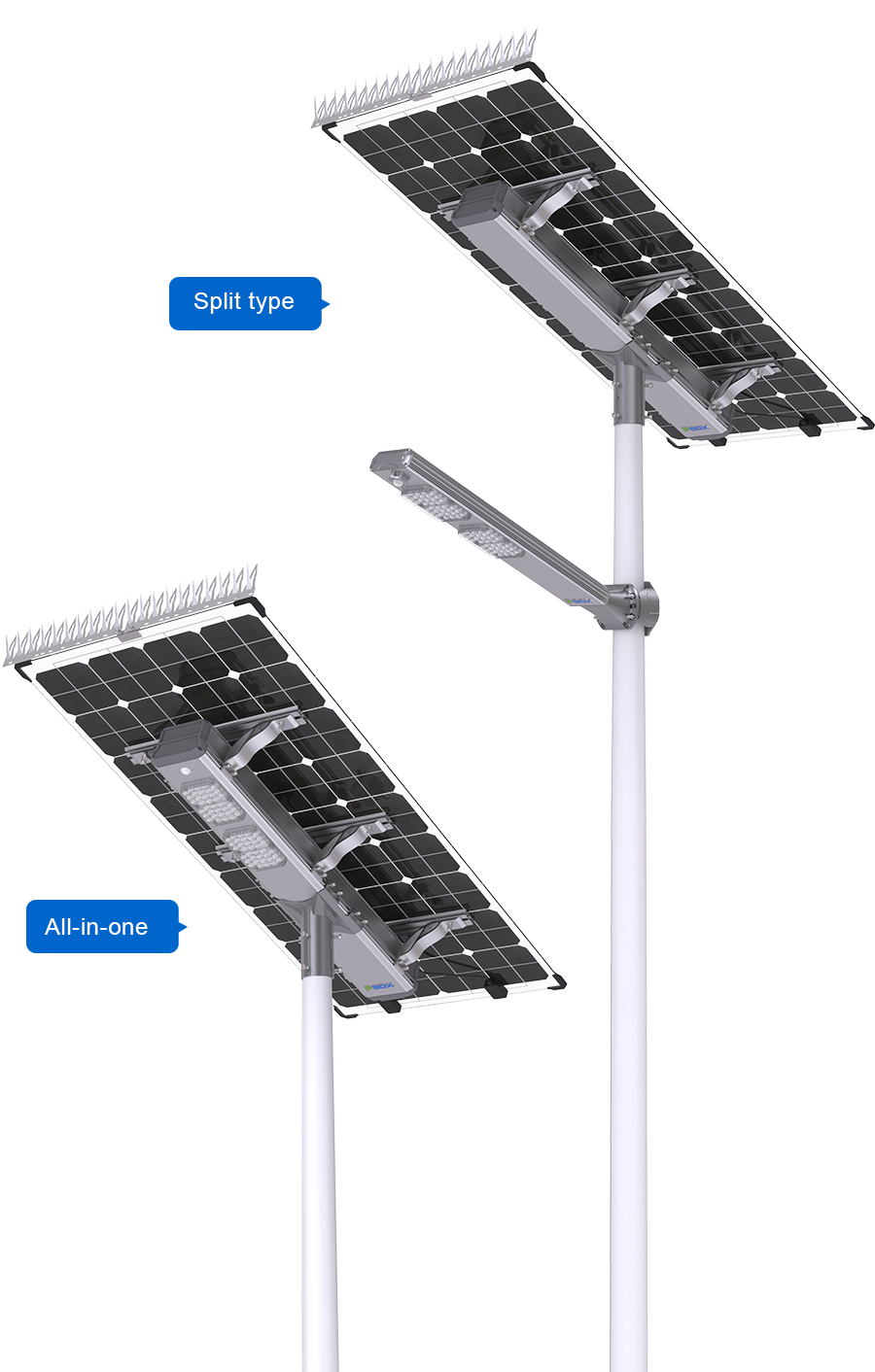all in one solar led street light